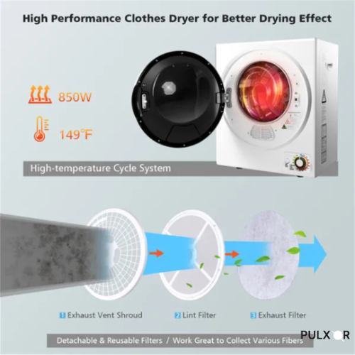 Portable Clothes Dryer Pulxor